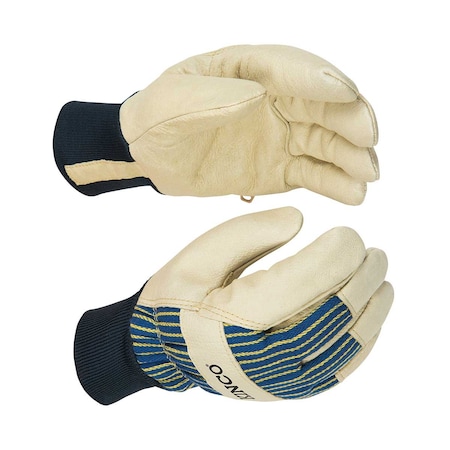 Kinco Kinco Lined Grain Pigskin Palm Gloves with Knit Wrist, PR 1928KW-XL